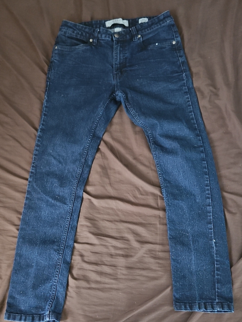 PD&C Women's Straight Leg Jeans in Dark Blue Indigo